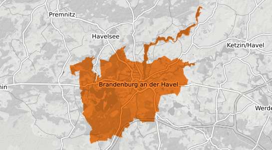 Mietspiegelkarte Brandenburg an der Havel